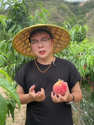 光照充足,土层深厚!孕育的秦安蜜桃非常的甜,一口下去巨甜巨好吃,桃香味浓郁 像在喝原榨桃汁超满足!#秦安蜜桃