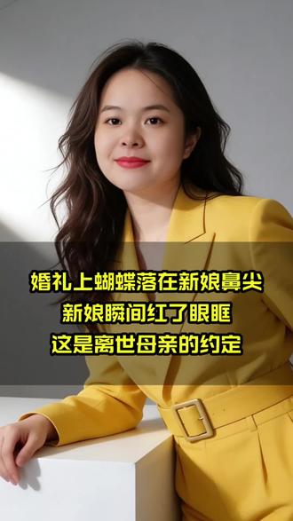 婚礼上蝴蝶落在新娘鼻尖新娘瞬间红了眼眶这是离世母亲的约定 #百姓故事 #抖音精选计划 #抖音精选 #真实生活分享计划 #高考