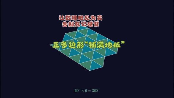 为什么正方形能铺满地面,正五边形不行?一个动画看懂! #小学六年级数学 #创作者中心 #创作灵感 #数学 #涨知识