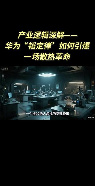 产业逻辑深解——华为“韬定律”如何引爆一场散热革命