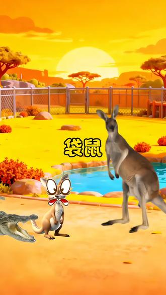 小袋鼠躲进了袋鼠妈妈的袋子里#动物的迷惑行为 #早教启蒙益智动画 #益智早教 #启蒙早教动画 #人类幼崽的800个心眼子