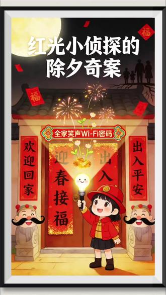 #上热门话题 #儿童睡前故事@DOU+小助手 警报!年兽坦白它根本不怕红色!对联半夜集体‘叛变’——它们居然是春天派来的间谍邮差