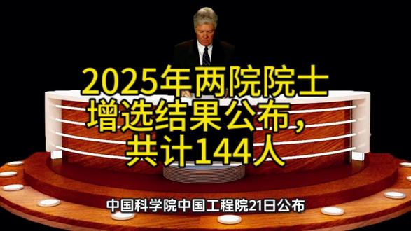 2025院士增选公布结果啦