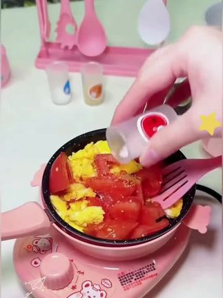 迷你厨房真实版烹饪套装煮饭3可食用6小厨具7过家家8女孩生日礼物#迷你小厨房 #迷你厨房 #迷你厨房真煮版 #迷你厨房玩具 #爱生活爱厨房