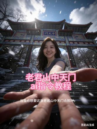 老君山中天门合照ai指令教程#豆包ai#豆包p图已经nextlevel了