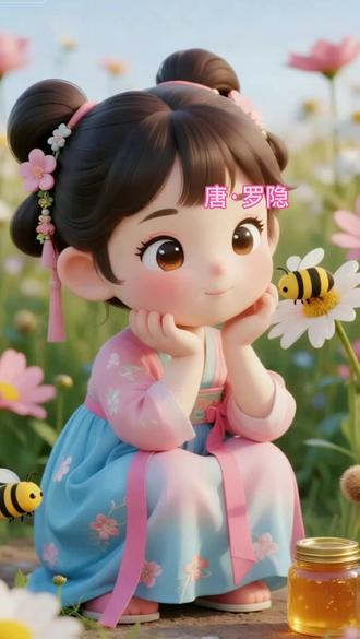 儿童古诗《蜂》#古诗配画
#唐诗三百首朗诵