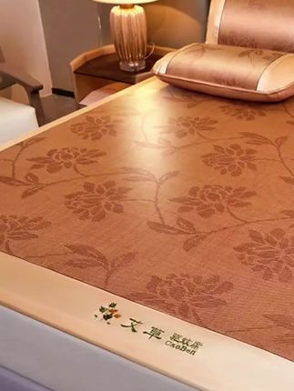 艾草冰丝凉席)天然夏季冰丝藤席可折叠藤席床垫宿舍席子家用凉席 #高端大气 #家纺床上用品 #凉席#藤席#dou上热门@巨量千川 @DOU+小助手