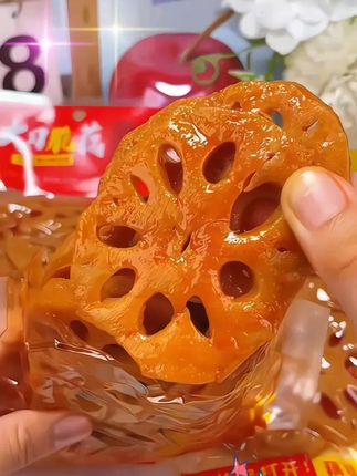 口水娃脆藕片100g/袋香辣藕片卤味零食休闲食品小吃小零食##零食推荐 #香辣藕片#解馋 #开袋即食#好吃到停不下来