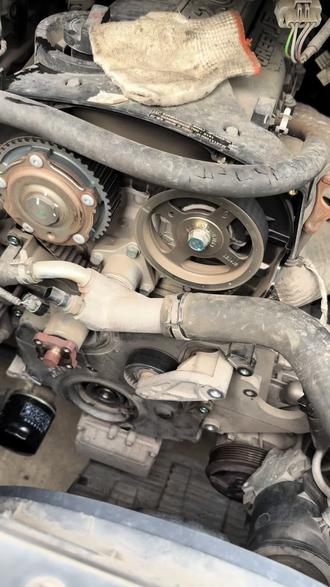 #修车那点事 江淮瑞风m4更换正时皮带