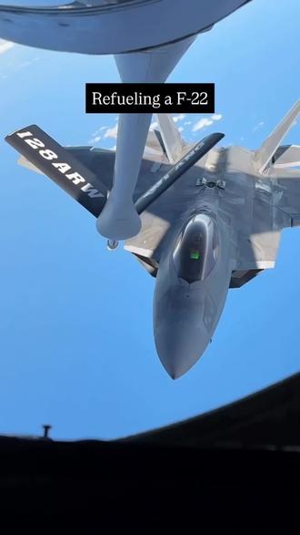 #F22 猛禽 空中加油#战斗机