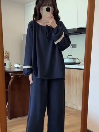 #纯色睡衣家居服 #慵懒风穿搭 #宅家睡衣秀 #休闲舒适 #在家也要美美哒