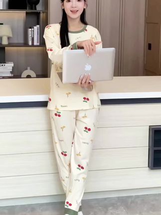 #家居服分享 #浪莎品牌 #自带胸垫的家居服睡衣 #面料舒适透气 #睡衣套装