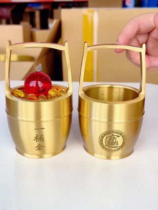 黄铜一桶金是你对财富的野心#高端大气 #美观实用 #一桶金#财富#富人思维