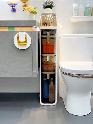 #窄缝收纳柜 #可移动收纳柜#多层收纳柜#实用省空间 #收纳整理 @巨量千川