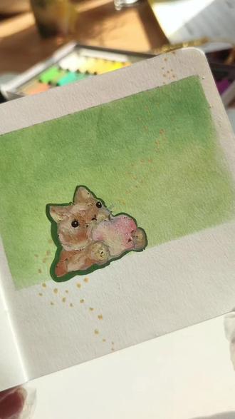 有点翻车?#油画棒 #油画棒教程 #兔子