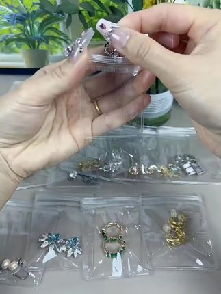 透明收纳袋防氧化放项链手镯手链耳环耳钉便携#防氧化首饰收纳袋 #密封首饰袋