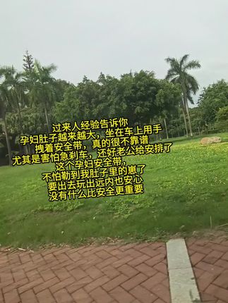 #孕期 避免不了外出产检或者办事情,#孕妇出行安全 要重视!一旦有个紧急刹车后果不堪设想,细心的老公给我安装了#孕妇专用安全带 出行也更放心了,再也不怕勒到我的崽了#怀孕 #安全出行