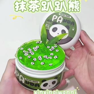 【抹茶趴趴熊】液体胶版 #起泡胶 #史莱姆 #解压 #解压玩具 #大人也要玩玩具