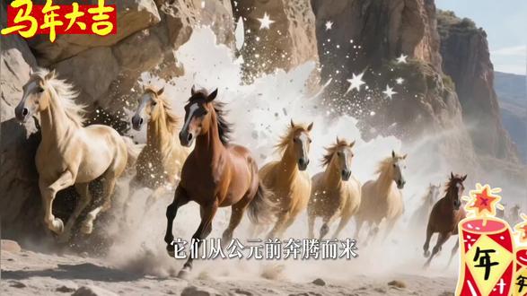 丙午大吉|五千年的马蹄,为你而来!#历史故事解说 #创作者中心 #创作灵感 #马年 #2026年