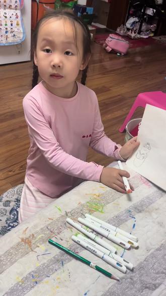 #巴巴爸爸一家 今天画巴巴爸爸一家之巴巴利波,还想要看画哪个成员,欢迎投稿#手工 #儿童创意手工 #艺术启蒙 #小画家