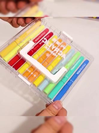 宅小仙120色丙烯马克笔直液式软头绘画画笔小学生美术专用水彩笔#马克笔#绘画笔#小学生水彩笔 #美术专用马克笔 #爱画画的小孩