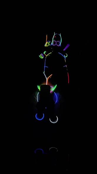 一家人的快乐来自荧光棒#荧光棒之舞