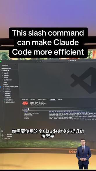 你需要使用这个Claude命令来提升编码效率这是Slash模型Opus方案命令它的作用是让Claude使用Opus模型进行所有规划这是Slash模型Opus方案命令其他任务则使用Sonnet模型这是管理令牌和上下文的最佳方式尤其当你像我一样使用专业方案时#ai程序员#ai编程#CIaude #ai人工智能