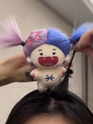 糟糕!头发被一个缺牙的薅了#这也太可爱了吧 #发饰发夹 #发箍 #玩个很新的东西 #阔爱炸了
