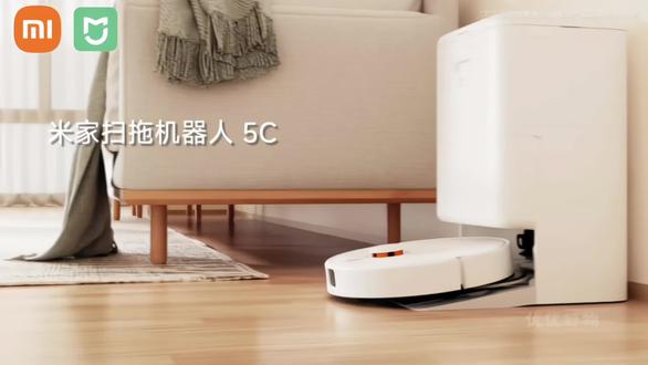 小米米家扫拖机器人5C,米家创新「超远外扩清洁」,深入边角缝隙,精细化扫拖全屋 ③15000Pa强悍风机,吸除尘屑、落发,小米扫地机器人5C 水箱版 扫拖洗一体机防缠自动洗地机吸尘器,小米扫地机器人 5C 多功能自清洁基座#小米扫拖机器人 #米家扫拖机器人5c #小米扫地机器人 #扫拖洗烘一体机器人 #科技生活选小米