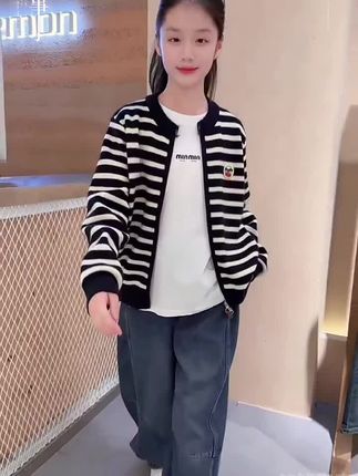 #我要上热门🔥 #针织毛衣 #休闲外套 #女童穿搭 #大数据推荐给有需要的人