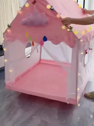 儿童帐篷室内公主小屋家用男女孩梦幻游戏屋宝宝生日礼物玩具城堡#少女心爆棚 #女孩的小房间布置 #颜值高 #小帐篷 #上热门🔥