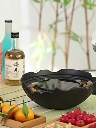 围炉煮茶器具全套家用室内轻奢烤火炉套装冬天罐罐茶玻璃煮茶壶#玻璃煮茶壶#围炉煮茶神器#火炉套装