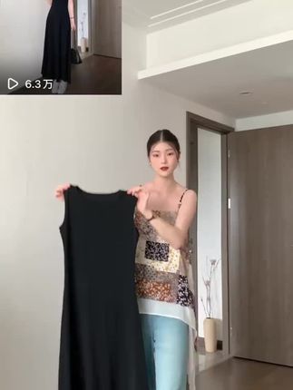 法式气质优雅半高领无袖连衣裙女夏季新款高级感收腰显瘦垂感裙子#视频同款 #优雅 #收腰 #显瘦 #连衣裙