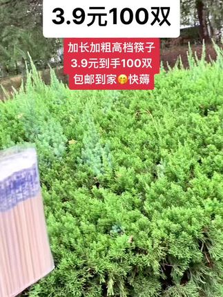 快快快宝子们,这个必须得薅吖!加长加粗高档天然竹筷,3.9元到手足足100双,还包邮到家!无漆无腊无毛刺,每一双都是独立包装,干净又卫生!不管是家庭聚餐,还是朋友聚会,都是必不可少的就餐神器!刷到的宝千万不要错过,赶紧薅!#筷子 #一次性筷子 #高档筷子 #饭店用筷 #天然竹筷