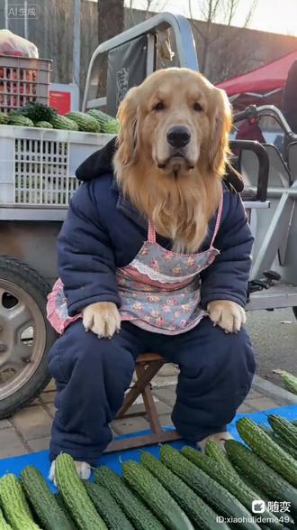 #狗狗蔬菜 #AI苦瓜摊的特殊老板 #随变AI #随变AI随便玩 所以这瓜到底甜不甜