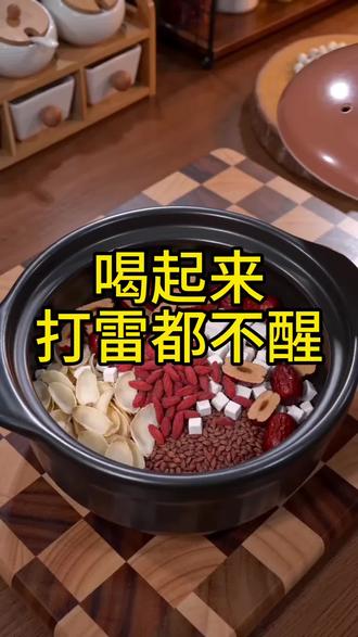 养生汤|每天酸枣仁、百合、茯苓、红枣、枸杞煮水喝。
#助眠汤 #食养小妙招 #养生汤做法 #安神助眠