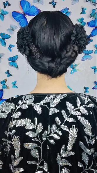 唯美发型get🎦古典电影感油画复古盘发#抓夹用法#编发教程 #盘发教程 #古典美 #旗袍发型