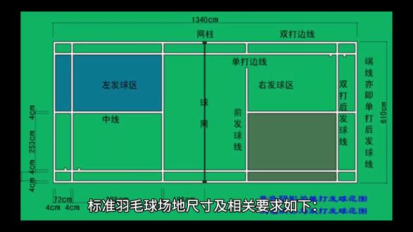 标准羽毛球场地尺寸#创作灵感