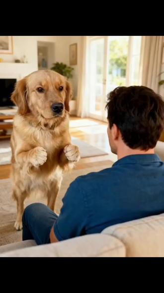 那有人打我怎么办~#抖音玩法合伙人计划 #金毛大暖男