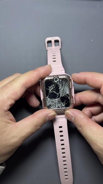 华为儿童手表4Pro更换外屏玻璃#华为儿童手表#爆屏修复#全国寄修#展宁数码寄快修