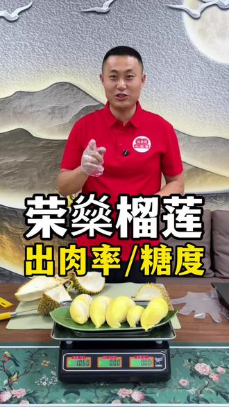 榴莲出肉率&糖度实测✨ 你们平时挑榴莲,更看重出肉多还是甜度高呀?
#评测 #小宝哥榴莲 #榴莲爱好者 #泰国金枕榴莲 @小宝哥(刘宝峰)