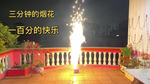 三分钟的烟花 一百分的快乐#烟花 #三分钟烟花