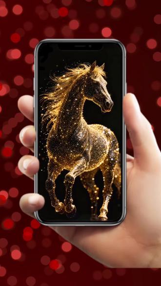 2026马到成功,马上有钱动态壁纸免费制作教程来了,左下角模板已备好,快来试试吧!#马年 #2026马年 #动态壁纸 #马到成功动态壁纸 #剪映