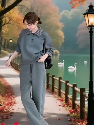 2025秋韩系chic灰色运动套装 2025秋韩系chic灰色运动套装,时尚卫衣搭阔腿长裤,休闲显瘦又显气质,轻松拿捏秋日慵懒时髦感,日常出街超吸睛。 #森系少女感穿搭 #早秋穿搭三分钟出门不是梦 #说好的随便穿穿去看秀 #初秋一周不重样穿搭 @抖加🔥上热门🔥dou+🔥热点宝