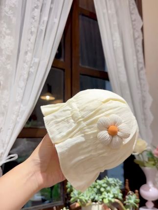 太阳花公主风渔夫帽。秋冬季保暖防风绝绝子。 #萌宝穿搭 #婴儿渔夫帽 #女宝宝帽子 #公主帽子女宝宝