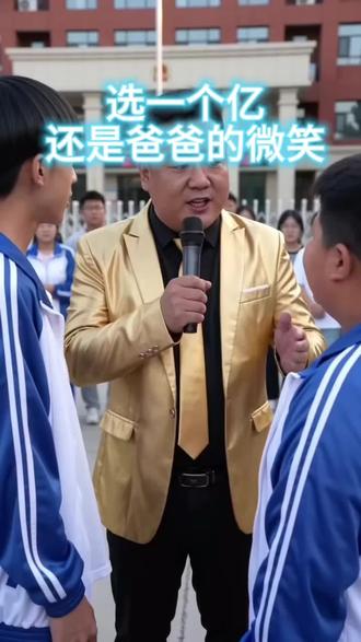 选一个亿,还是爸爸的微笑