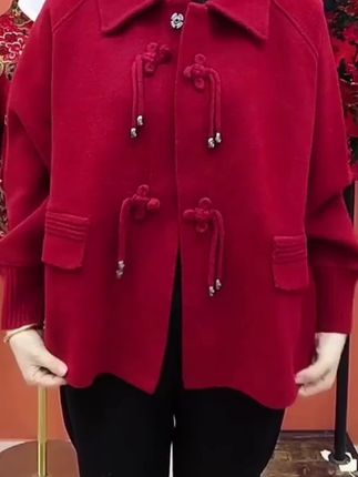 高档纯色减龄显瘦外套 #新时尚穿搭 #时尚休闲感穿搭 #早秋新款 #中老年女装  #时尚妈妈装