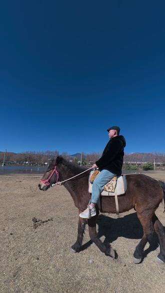 今天是第六天,总开车行程不到三十公里,吃饭,车里睡觉,牧场骑马,再回酒店,结束了一天的行程。#昆明租车#出差 #骑马