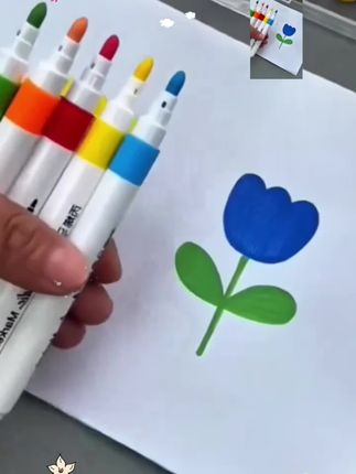 #马克笔绘画 #马克笔儿童画 #马克笔推荐