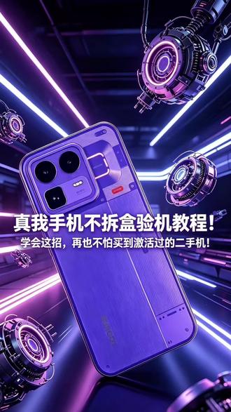 真我手机不拆盒验机教程!学会这招,再也不怕买到激活过的二手机!#真我gt8 #真我gt7pro #真我neo8 #realme